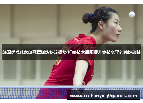 韩国乒乓球女单冠军训练秘笈揭秘 打破技术瓶颈提升竞技水平的关键策略 韩国乒乓球女单冠军训练秘笈揭秘 打破技术瓶颈提升竞技水平的关键策略